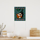 Clan MacKenzie Scottish Tartan Poster (Keuken)