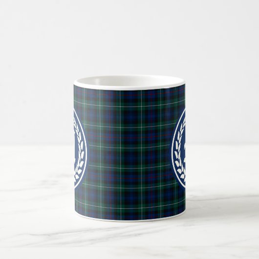Clan MacKenzie Standaard Tartan Monogram Koffiemok (Center)