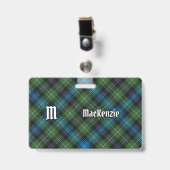Clan MacKenzie Tartan Badge (Voorzijde met clip)