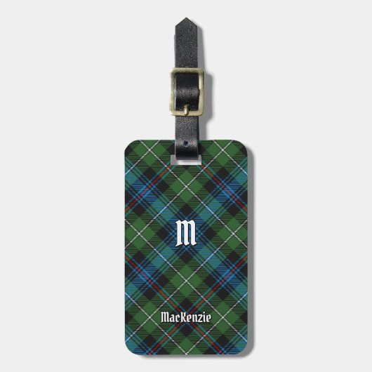 Clan MacKenzie Tartan Bagagelabel (Voorkant verticaal)