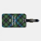 Clan MacKenzie Tartan Bagagelabel (Achterkant horizontaal)