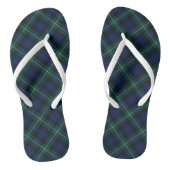 Clan Mackenzie Tartan Blue en Green Pset Teenslippers (Voetbed)