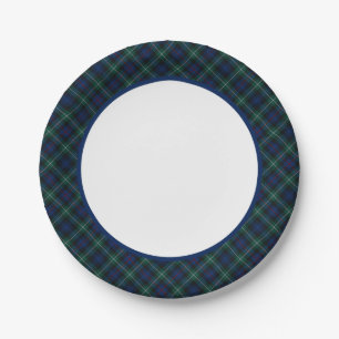 Clan Mackenzie Tartan Border Papieren Bordje