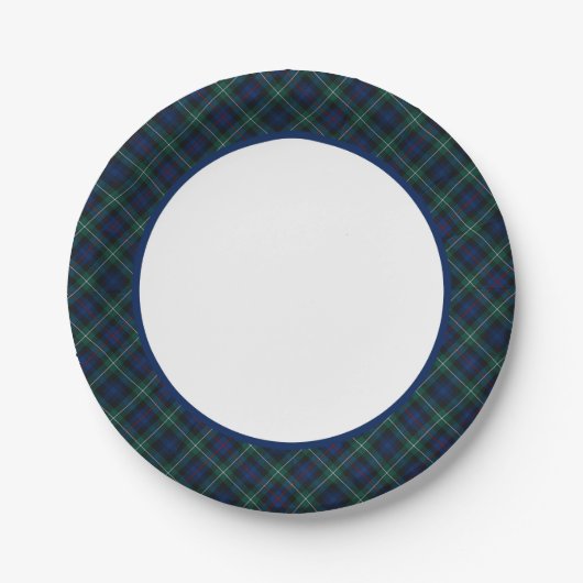 Clan Mackenzie Tartan Border Papieren Bordje (Voorkant)
