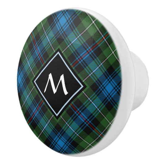 Clan MacKenzie Tartan Ceramic Knob Keramische Knop (Rechts)