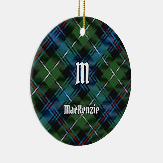 Clan MacKenzie Tartan Ceramic Ornament (Rechts)