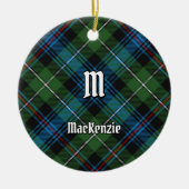 Clan MacKenzie Tartan Ceramic Ornament (Voorkant)