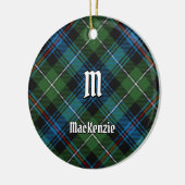 Clan MacKenzie Tartan Ceramic Ornament (Links)