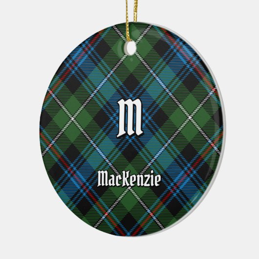 Clan MacKenzie Tartan Ceramic Ornament (Links)