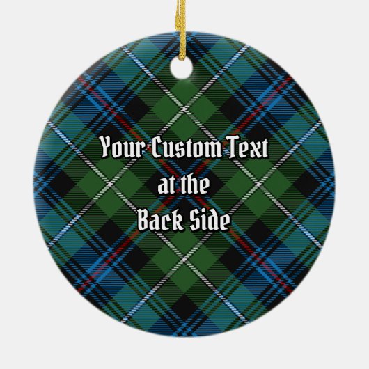 Clan MacKenzie Tartan Ceramic Ornament (Achterkant)