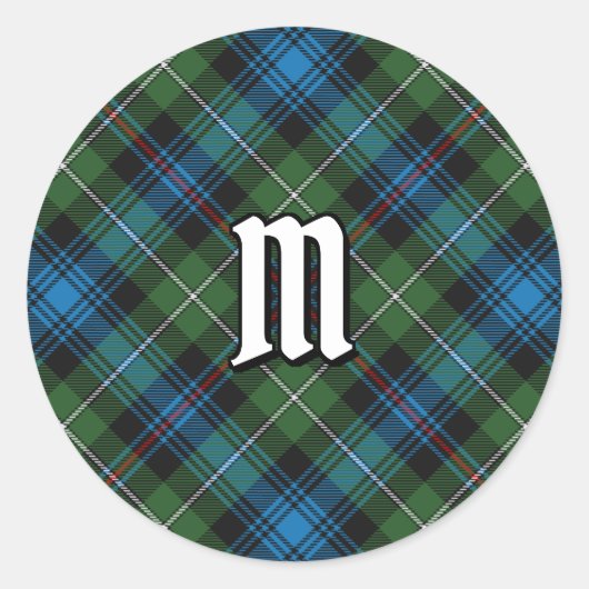Clan MacKenzie Tartan Classic Round Sticker (Voorkant)