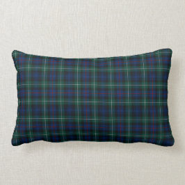 Clan Mackenzie Tartan Donkerblauw en Groen Plaid Kussen