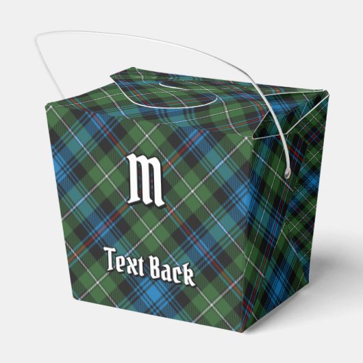 Clan MacKenzie Tartan Favor Box Bedankdoosjes (Achterkant)
