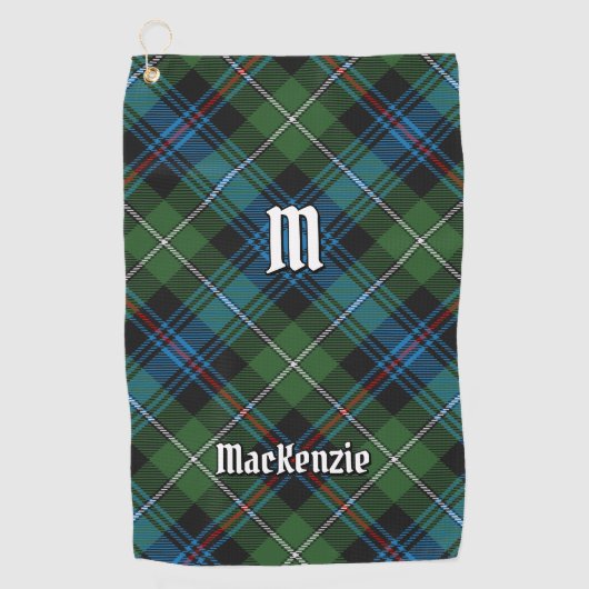 Clan MacKenzie Tartan Golf Towel Golfhanddoek (Voorkant)