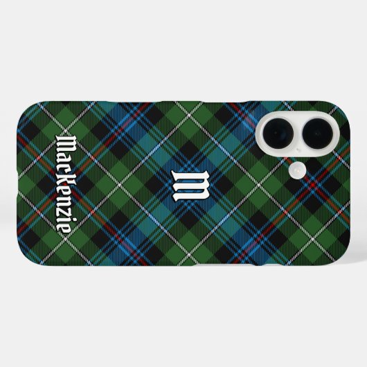 Clan MacKenzie Tartan Hoesje-Mate iPhone Case (Achterkant (horizontaal))