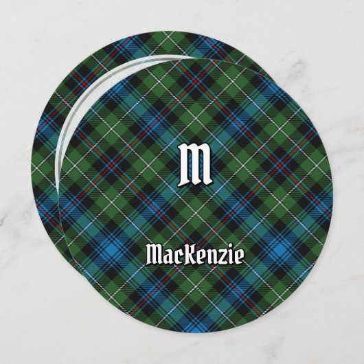 Clan MacKenzie Tartan Kaart (Voorkant / Achterkant)