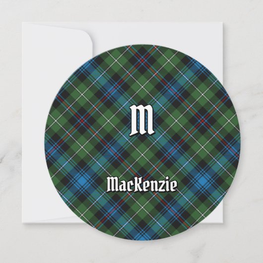 Clan MacKenzie Tartan Kaart (Voorkant)