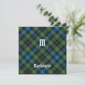 Clan MacKenzie Tartan Kaart (Staand voorkant)