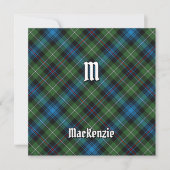 Clan MacKenzie Tartan Kaart (Voorkant)