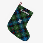 Clan MacKenzie Tartan Kerststop Grote Kerstsok (Voorkant (Hangend))