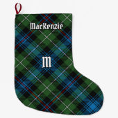 Clan MacKenzie Tartan Kerststop Grote Kerstsok (Voorkant)