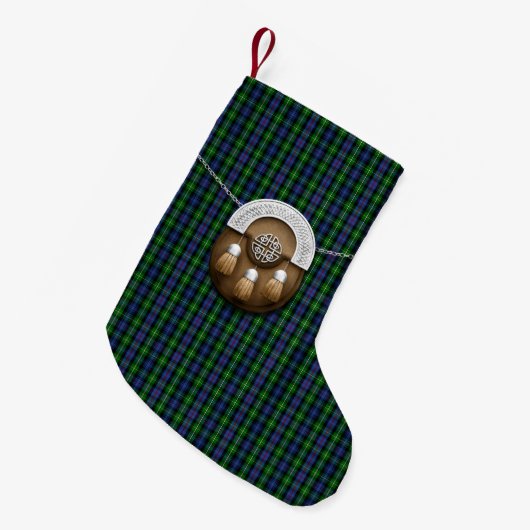 Clan MacKenzie Tartan Kleine Kerstsok (Voorkant (Hangend))