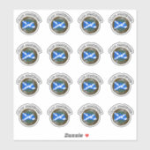 Clan MacKenzie Tartan Knot & Flag Sticker (Vel)