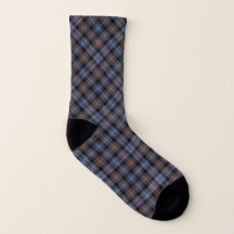 Clan Mackenzie Tartan Lichtblauw en Bruin Plaid