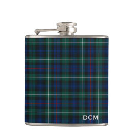 Clan Mackenzie Tartan Monogram Heupfles