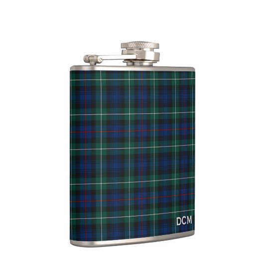 Clan Mackenzie Tartan Monogram Heupfles (Rechts)