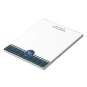 Clan Mackenzie Tartan Monogram Note Pad Notitieblok (Linkerzijde)