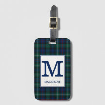 Clan Mackenzie Tartan Monogrammed