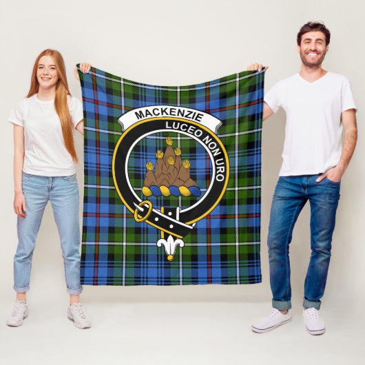 Clan MacKenzie Tartan Pset Fleece Deken (In situ)