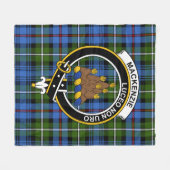 Clan MacKenzie Tartan Pset Fleece Deken (Voorkant (Horizontaal))