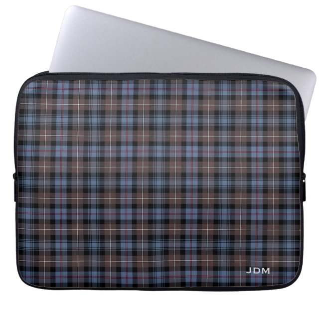 Clan Mackenzie Tartan Reproduction Pset Monogram Laptop Sleeve (Voorkant)