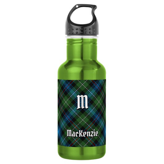 Clan MacKenzie Tartan RVS Waterfles (Voorkant)
