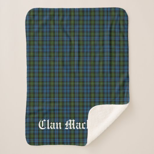 Clan Mackenzie Tartan Sherpa Deken (Voorkant)