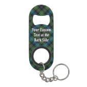 Clan MacKenzie Tartan Sleutelhanger Mini Flessenopener (Achterkant)