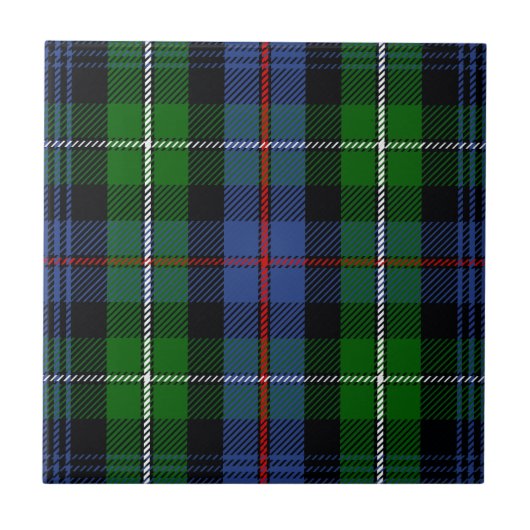 Clan MacKenzie Tartan Tegeltje (Voorkant)