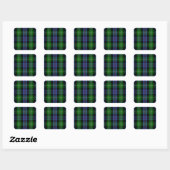 Clan MacKenzie Tartan Vierkante Sticker (Vel)