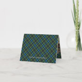 Clan MacKenzie Wapen over Tartan (Achterkant)