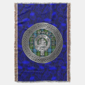 Clan MacKenzie Wapen & Schotse Knoop Deken (Voorkant Verticaal)