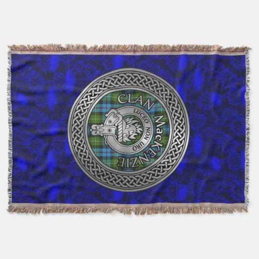 Clan MacKenzie Wapen & Schotse Knoop Deken (Voorkant)