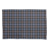 Clan Mackenzie Weathered Tartan Blauw en Bruin Kussensloop (Voorkant)