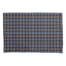 Clan Mackenzie Weathered Tartan Blauw en Bruin Kussensloop