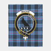 Clan MacKie Blue Tartan Pset Fleece Deken (Voorkant)