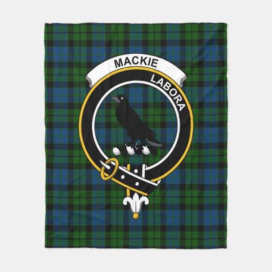 Clan MacKie Tartan Pset Fleece Deken (Voorkant)