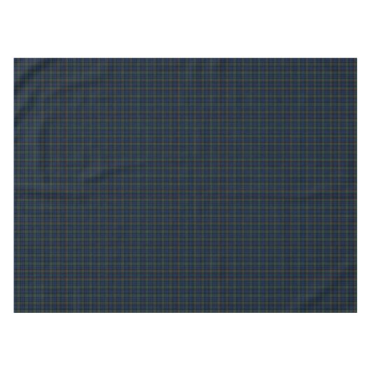 Clan MacKinlay Donkerblauw en Groen Schots Tartan Tafelkleed (Voorkant (Horizontaal))