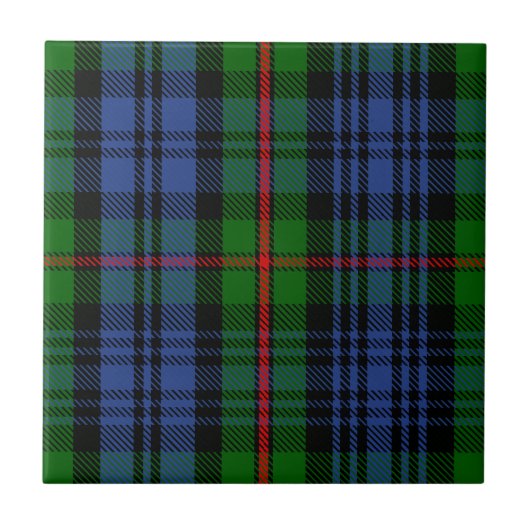 Clan MacKinlay Tartan Tegeltje (Voorkant)