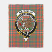 Clan MacKinnon Ancient Tartan Pset Fleece Deken (Voorkant)